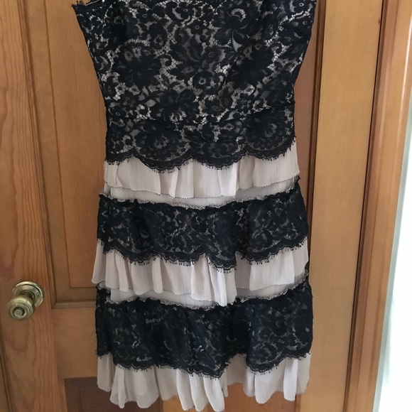 BCBC Pink with Black Lace Dress - Picture 2 of 5